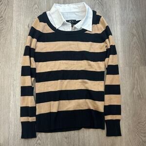 Bcx striped knit sweater